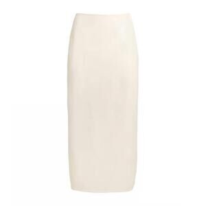 NEW AER women's sequin midi skirt in beige